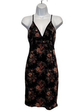 NWT Velvet Floral Mini Slip Dress Size Large